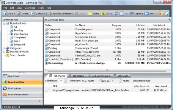 is with over 12 tools included. download any type of file - programs, games, flash video, music,
